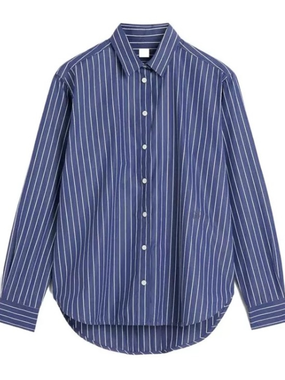 Toteme Striped Blue Button-Up women’s Shirt - Picture 5 of 15